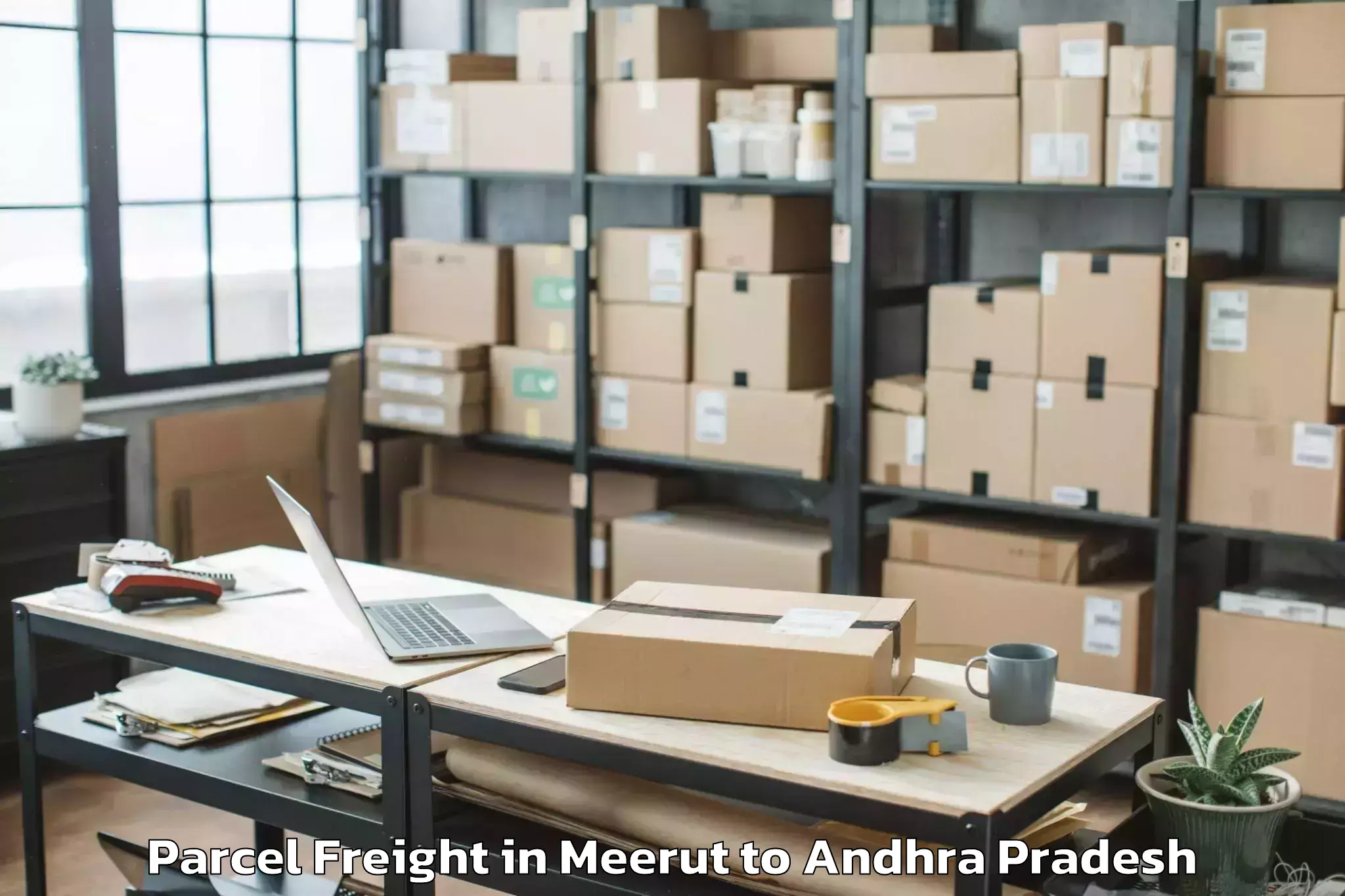 Reliable Meerut to Pedda Nakkalapalem Parcel Freight